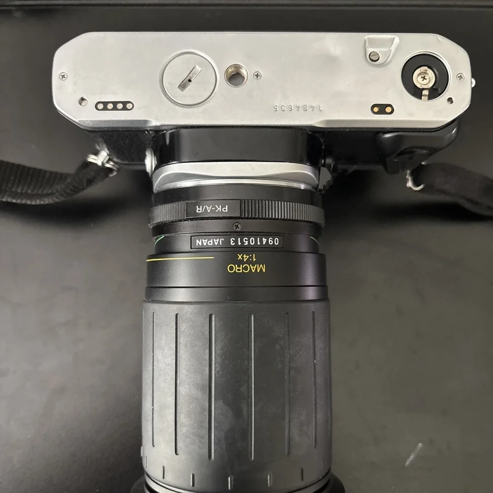 Pentax Super Program 35mm Camera w/ Vivitar 28-210mm Lens Untested/As Is
